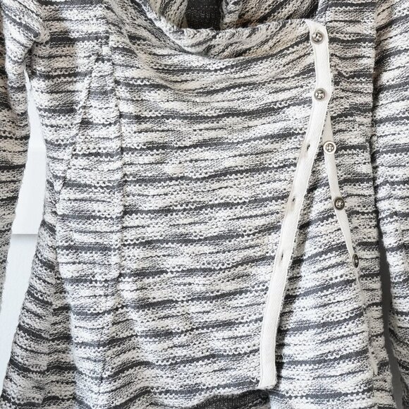 Saturday Sunday, Anthropologie, Asymmetrical Striped Cardigan Blazer Jacket - Picture 6 of 10